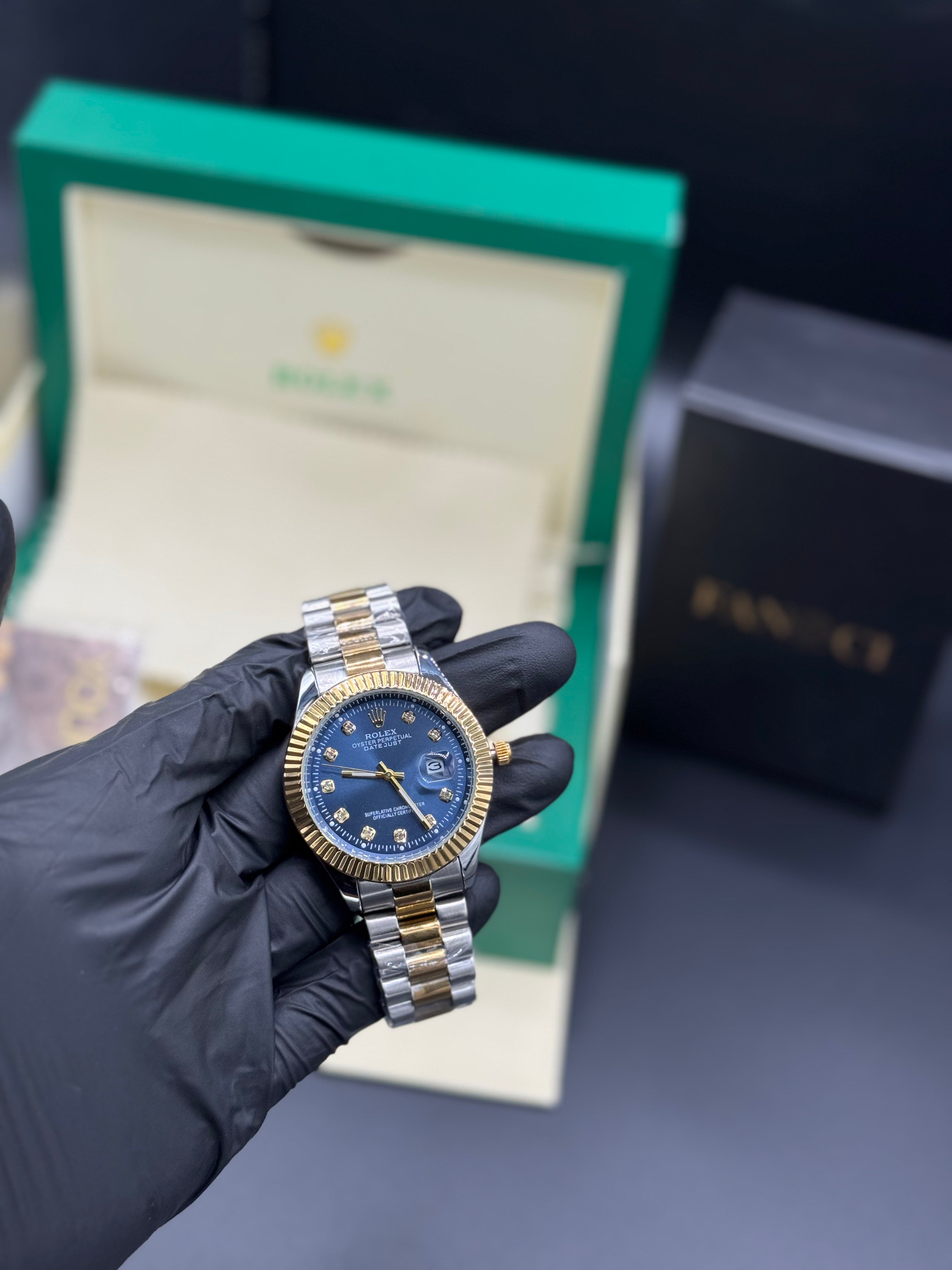 Rolex Date-Just Blue