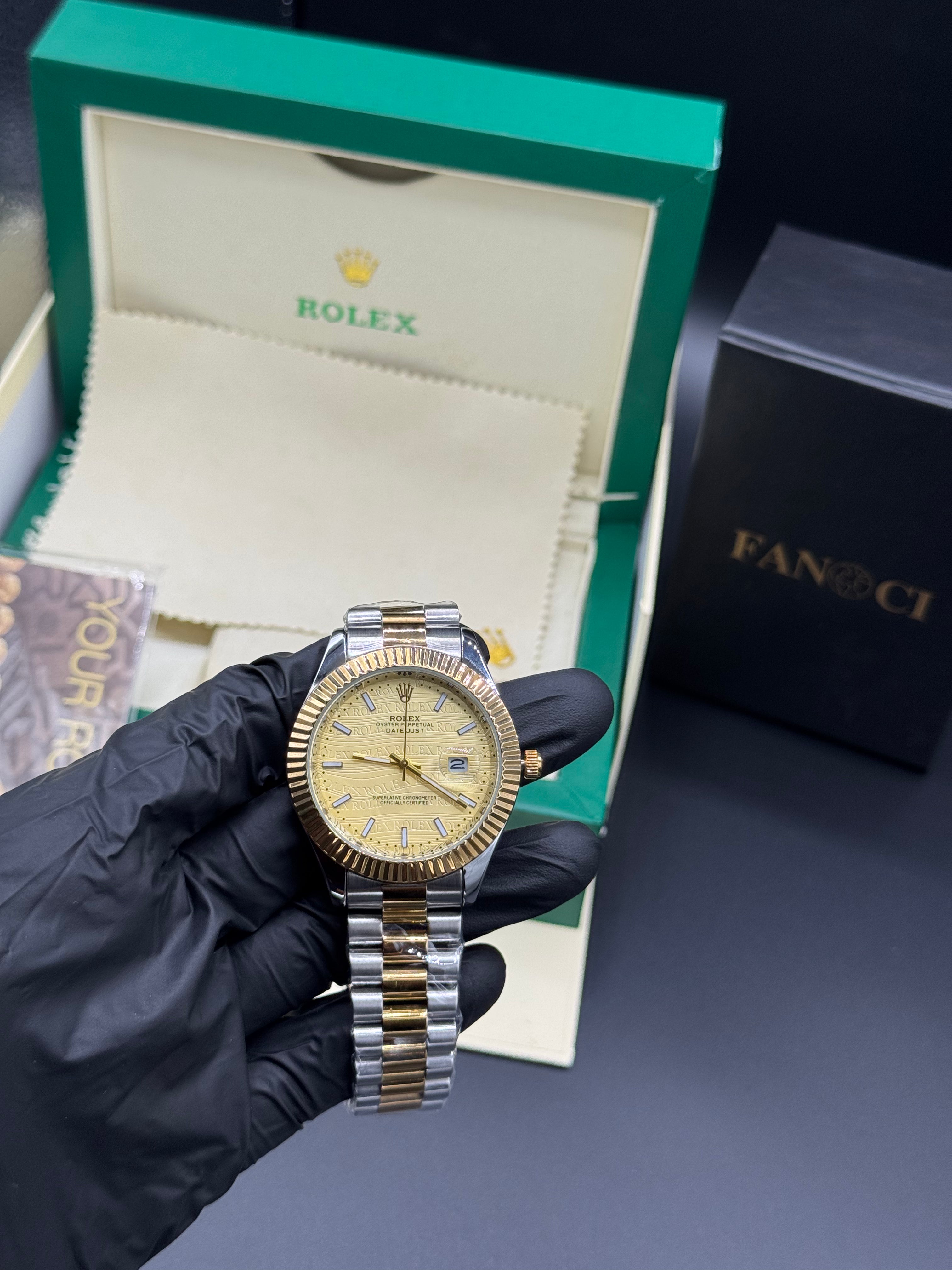 Rolex Date-Just Yellow