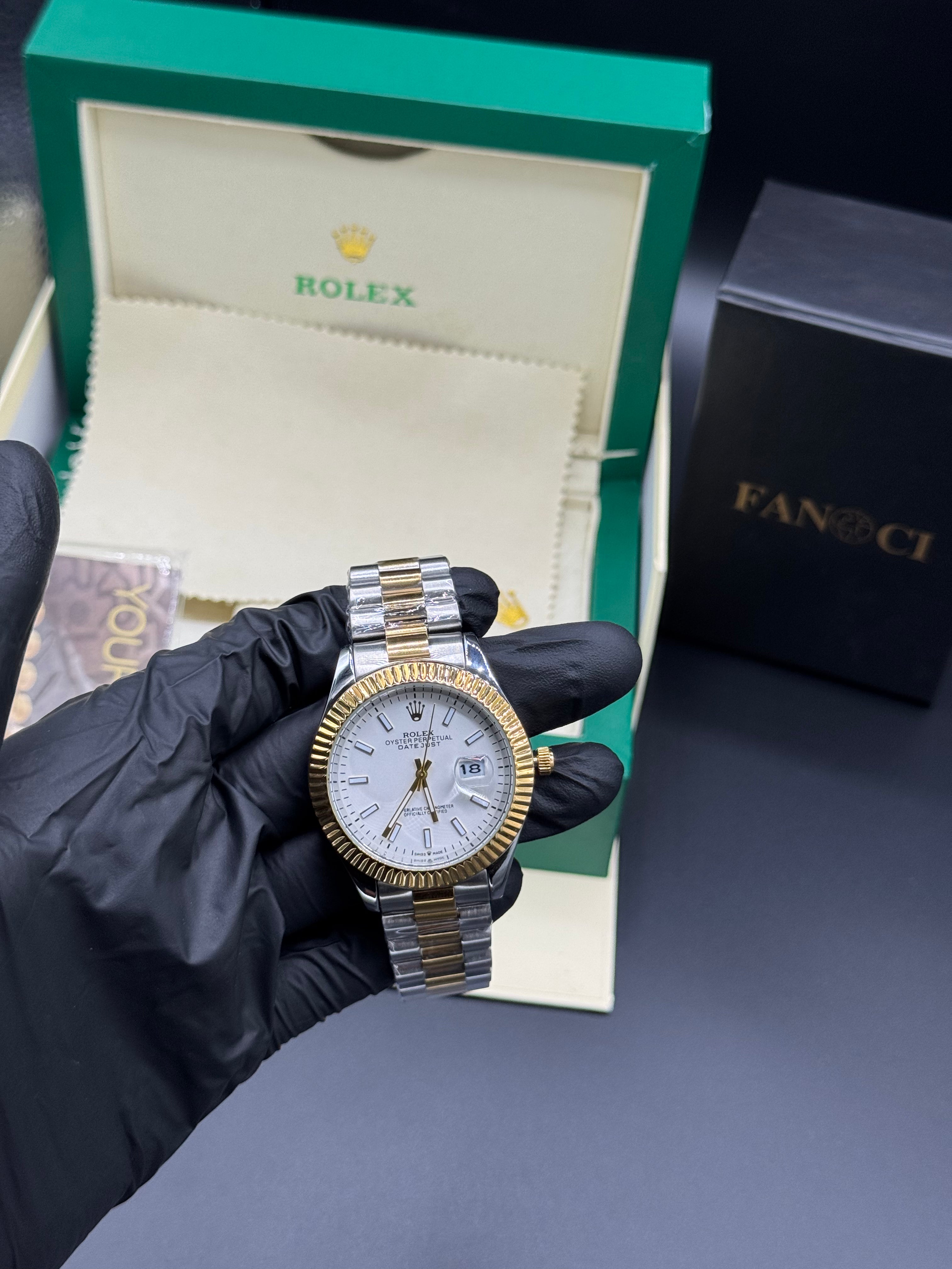 Rolex Date-Just Clear