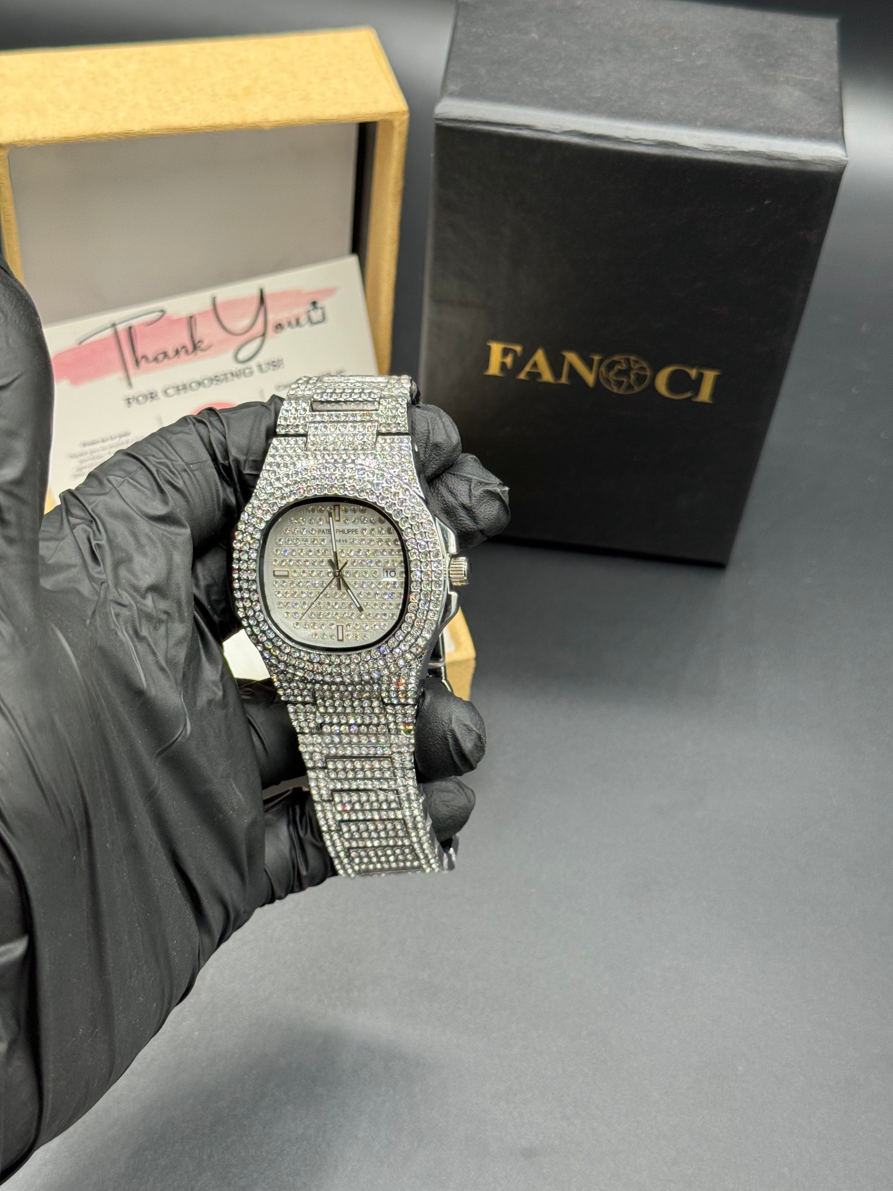 Patek Phillip Iced-Toned Silver