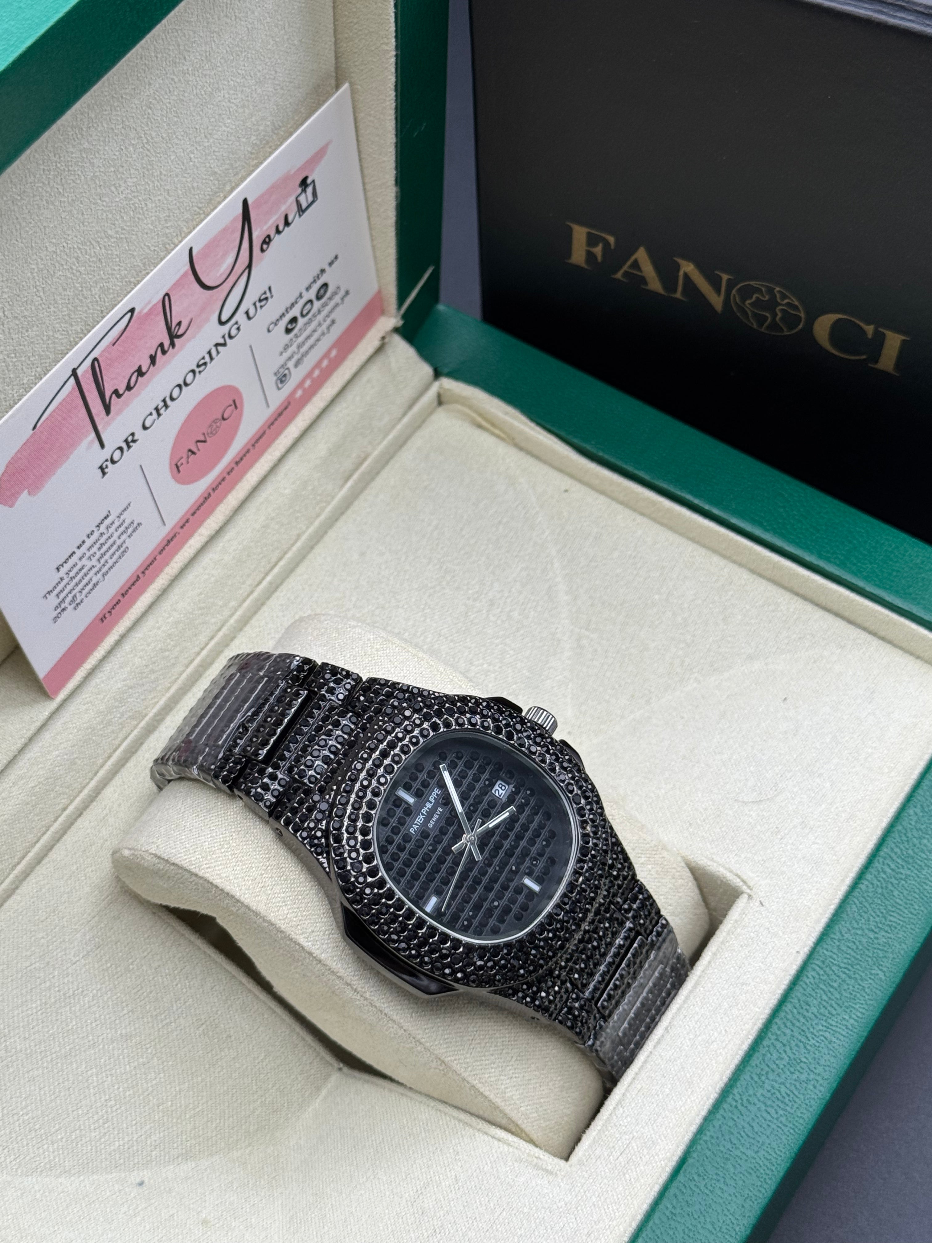 Patek Phillip Ice-Toned Black