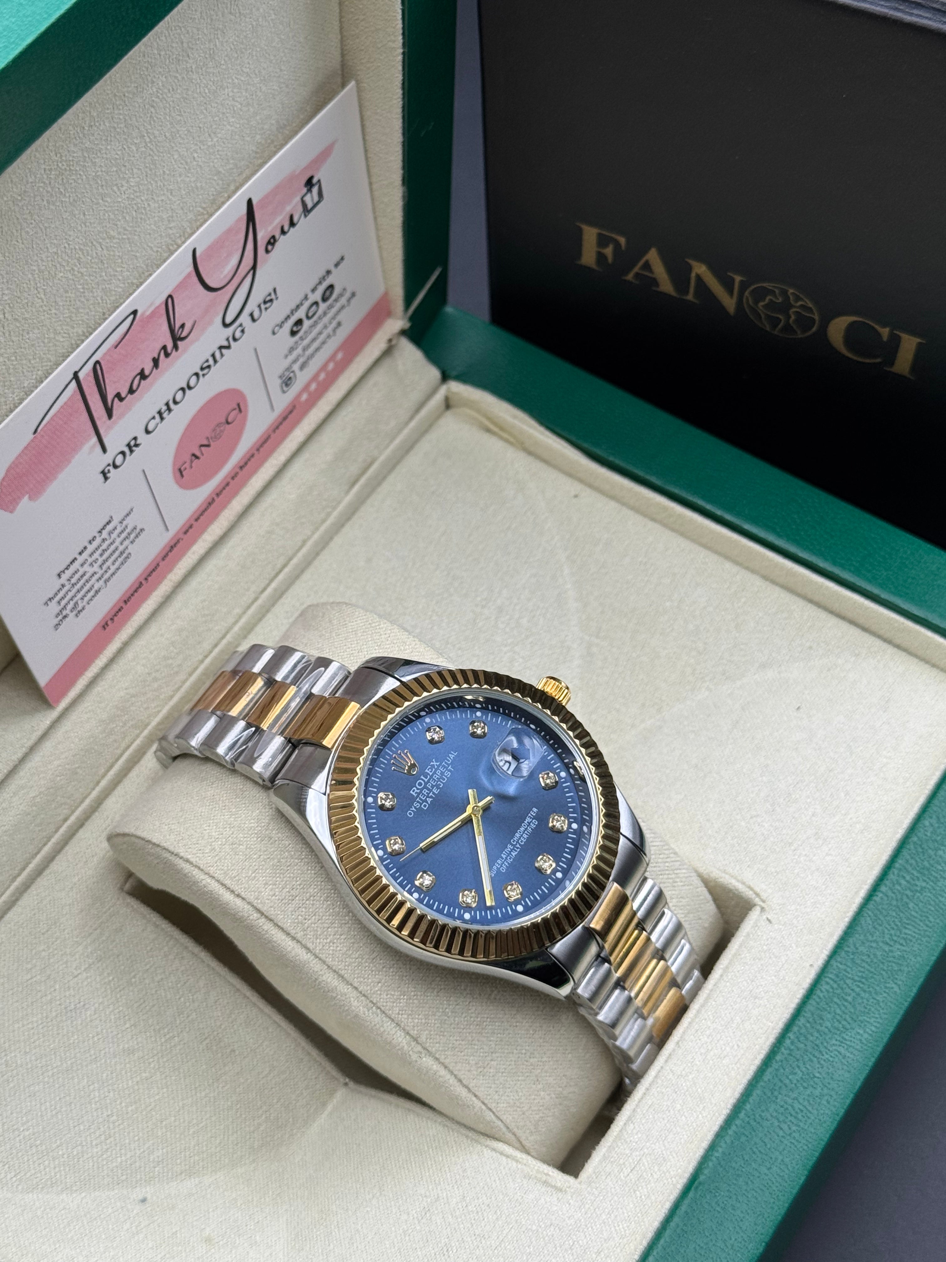 Rolex Date-Just Blue