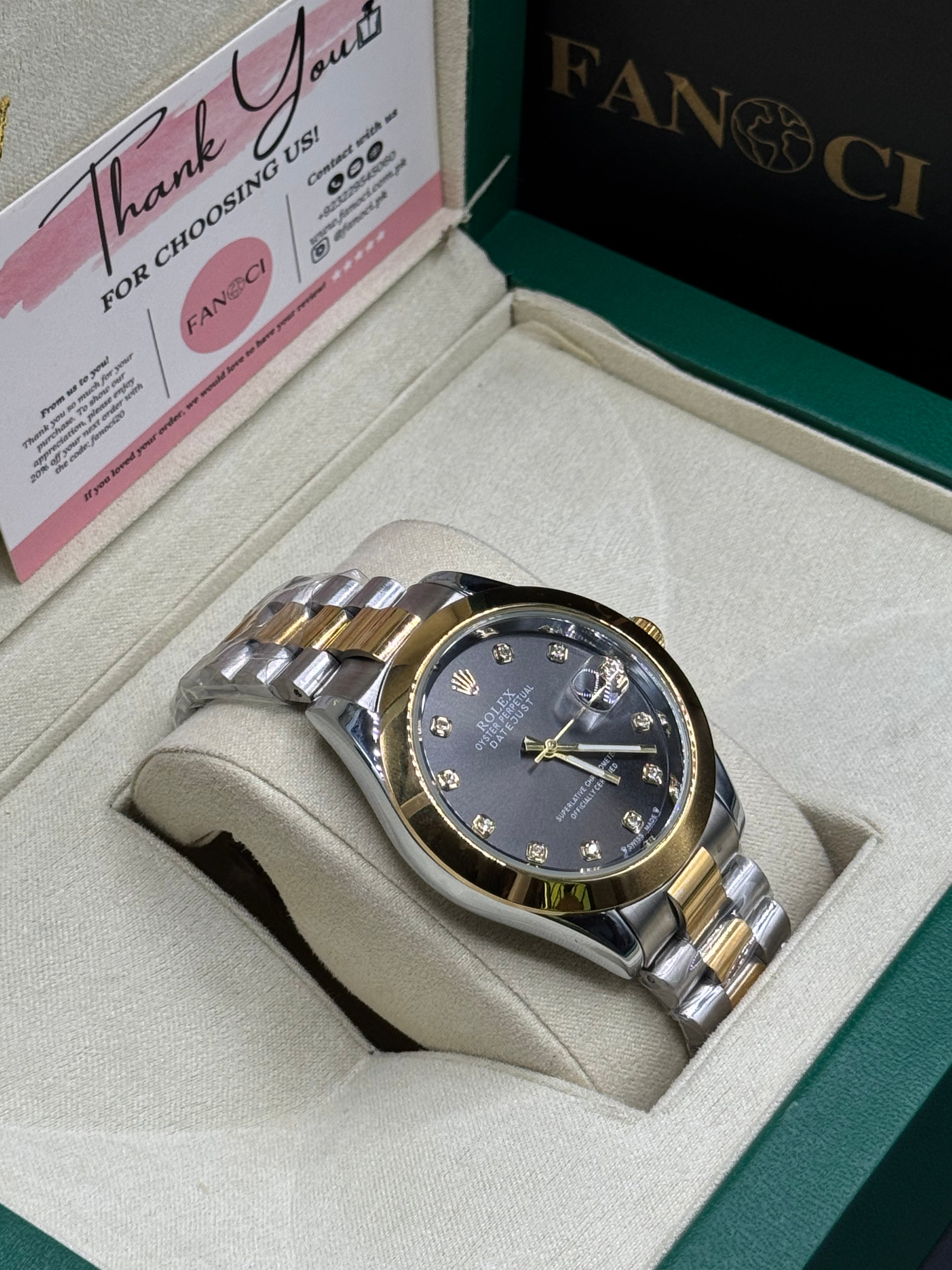 Rolex Date Just Black Dial