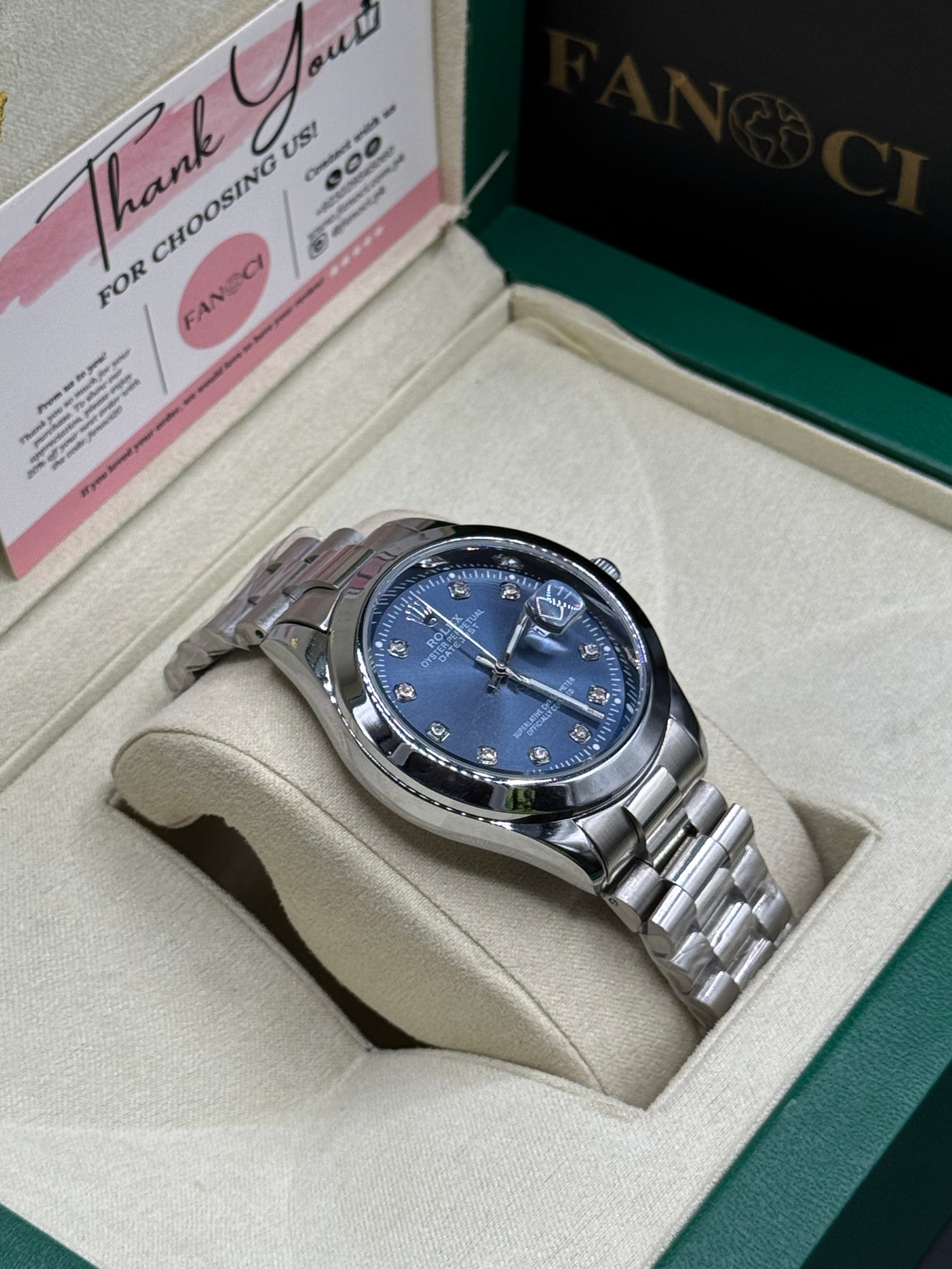 Rolex Date Just Blue Dial