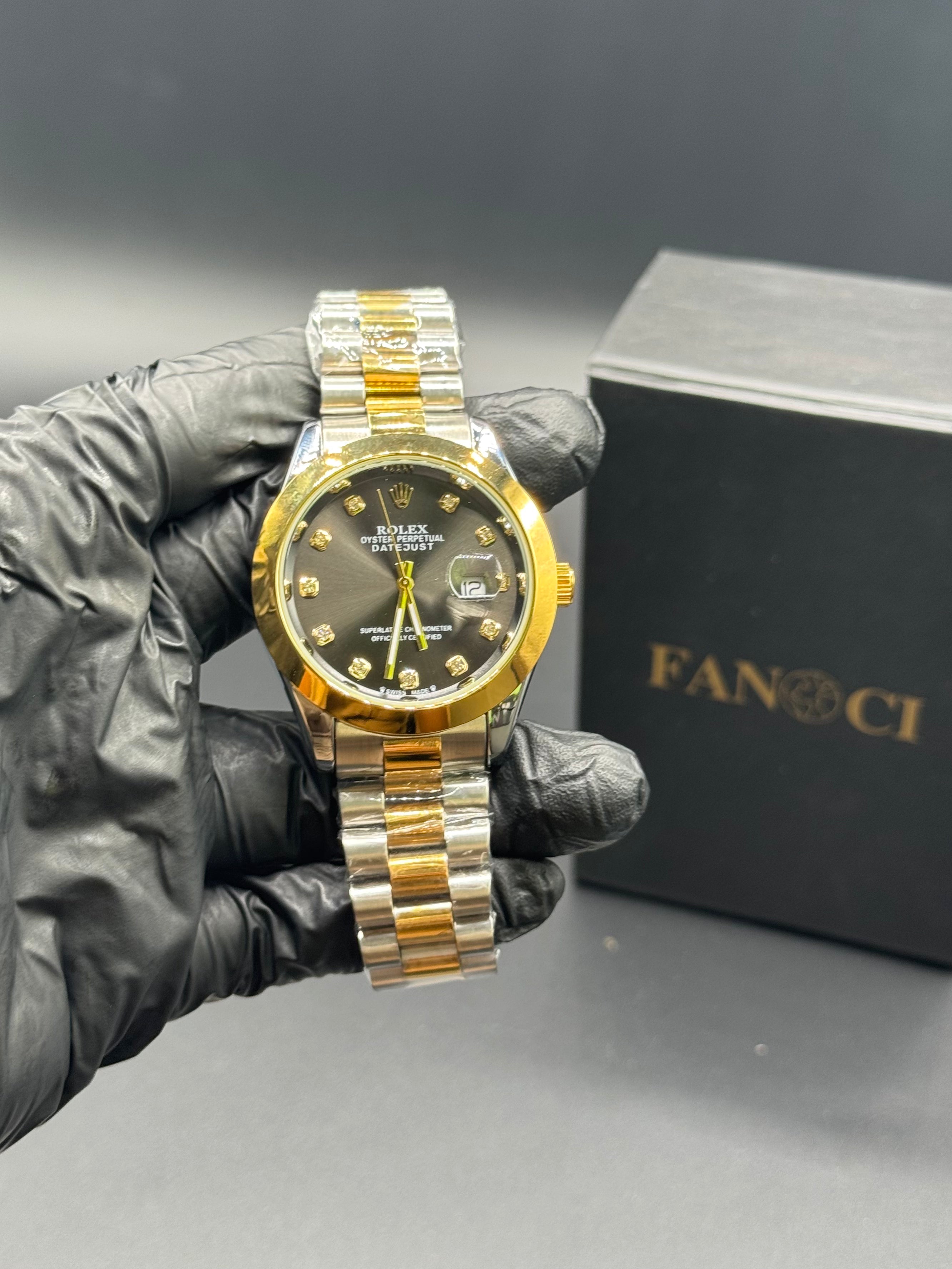 Rolex Date Just Black Dial